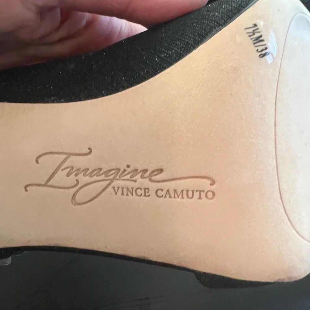 Imagine Vince Camuto Orre Black Metallic Shimmer Pump. Size 7.5. NWT